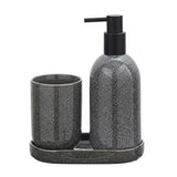 Bathroom Set Speckled Charcoal (Set of 3 Pcs)