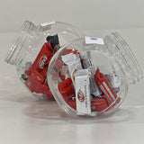 Tilted Glass Cookie Jar With Plastic Lid Silver 1500ml