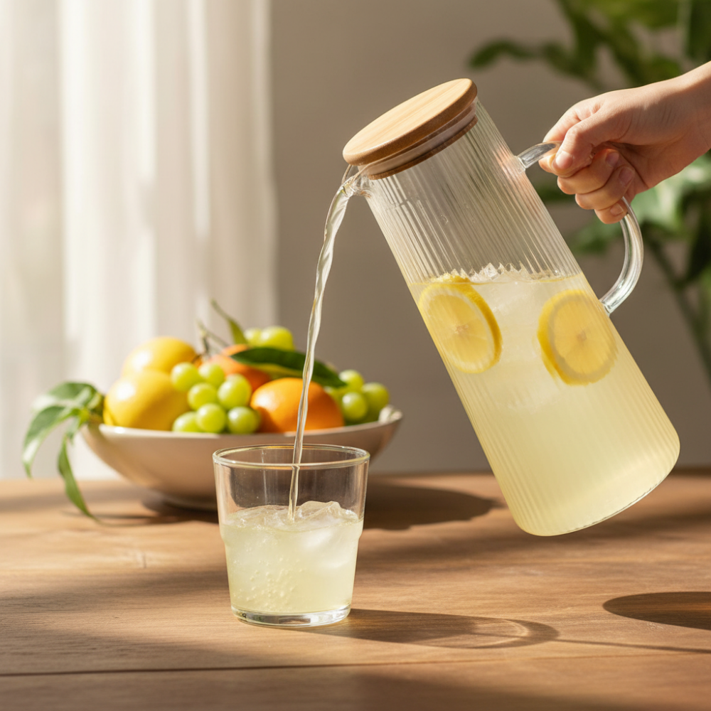 Glass Water Pitcher 1200ml