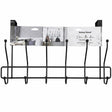 Wall Mounted Hook Metal 6 Hooks Matte Black