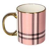 Ceramic Breakfast Coffee Mug Pink 350ml