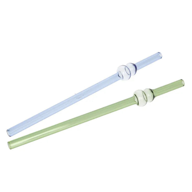 Reusable Glass Straws & Cleaning Brush (Set of 3 Pcs)