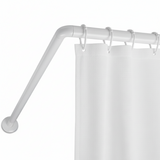 White Curved Shower Curtain Rod TAT-130