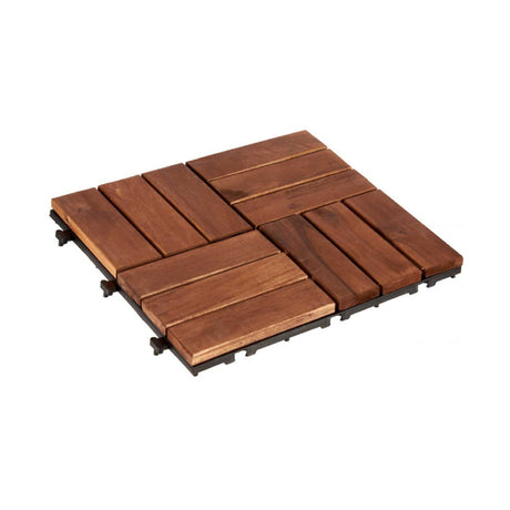 Acacia Wood Tile 11.8 x 11.8 x 1.1 inches