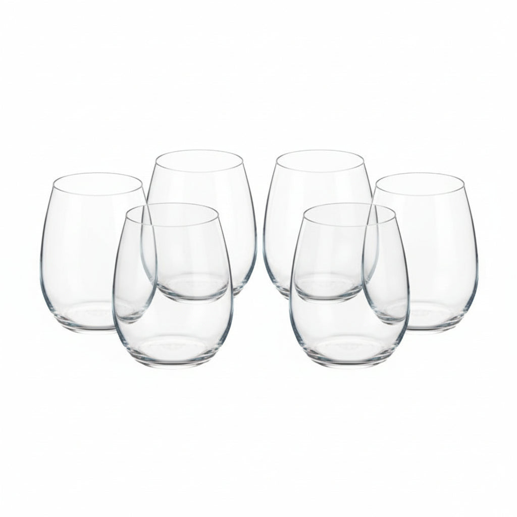 Amber Glasses Pasabache 350cc (Set of 6)