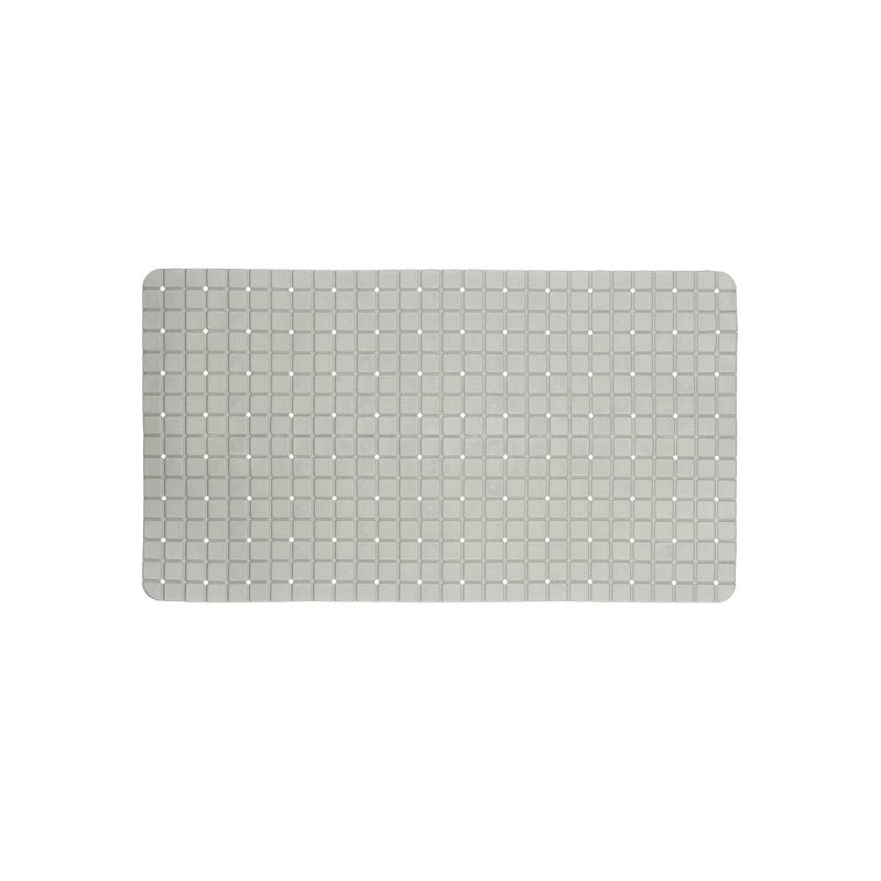 Anti-Slip Bath Mat Squares Grey Large