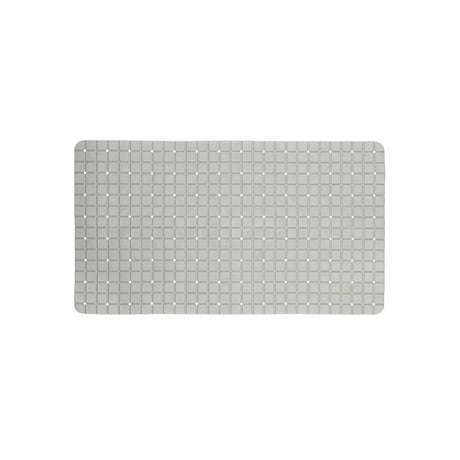 Anti-Slip Bath Mat Squares Grey Large