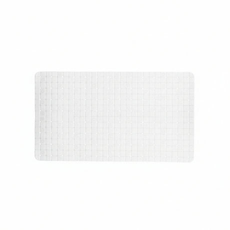 Anti-Slip Bath Mat Squares White Large