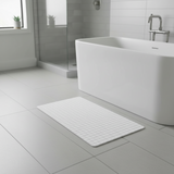 Anti-Slip Bath Mat Squares White Large