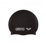 Arena Classic Silicone Swimming Cap-Black & Silver