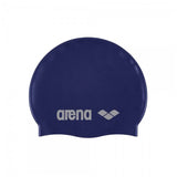 Arena Classic Silicone Swimming Cap-Denim & Silver