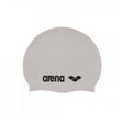 Arena Classic Silicone Swimming Cap-Silver & Black
