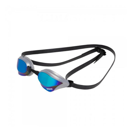 Arena Cobra Core Swipe Mirror Swimming Goggles-Blue Silver