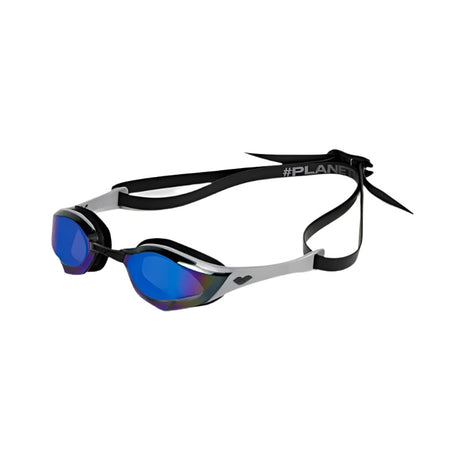 Arena Cobra Edge Swipe Mirror Swimming Goggles-Blue Silver Black
