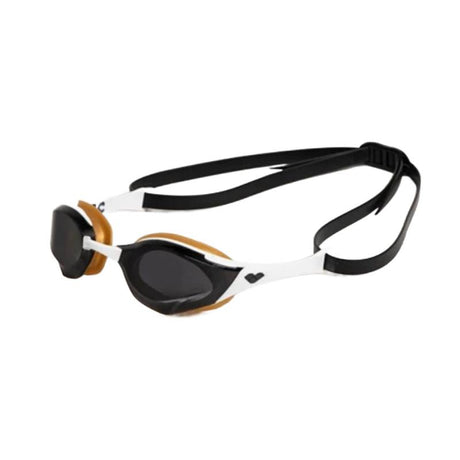 Arena Cobra Edge Swipe Swimming Goggles-Smoke White Gold