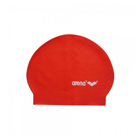 Arena Soft Latex Swimming Cap-Red TU (One Size Fits All)
