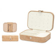 Beige Rectangular Jewerly Storage Box