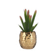 Artificial Cactus Gold Ceramic Pot