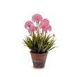 Artificial Flower Stem Concrete Flowerpot