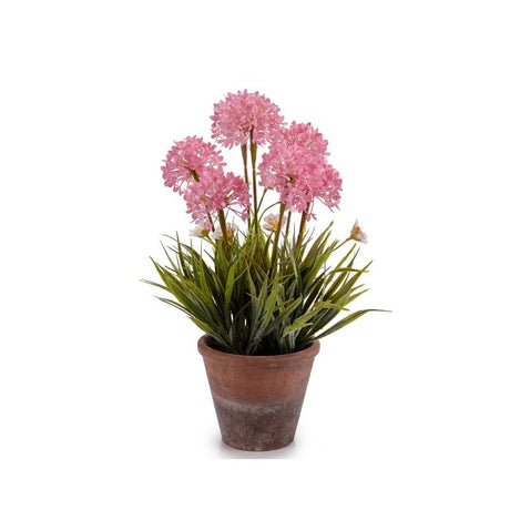 Artificial Flower Stem Concrete Flowerpot