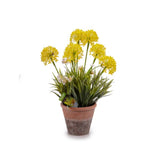 Artificial Flower Stem Concrete Flowerpot