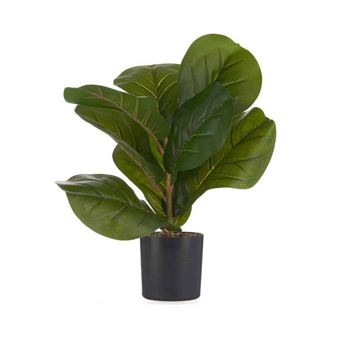 Artificial Plant Black Plastic Pot