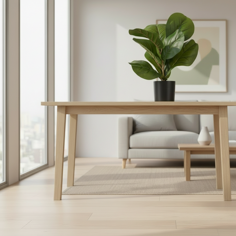 Artificial Plant Black Plastic Pot