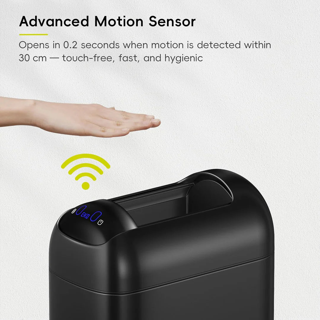 Astro Slim Sensor Bin 10L Matt Black