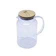 Glass Tea Pot With Wooden Lid 1.5L