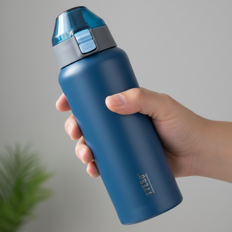 Tyeso Vacuum Insulated Sports Bottle 600ml Blue