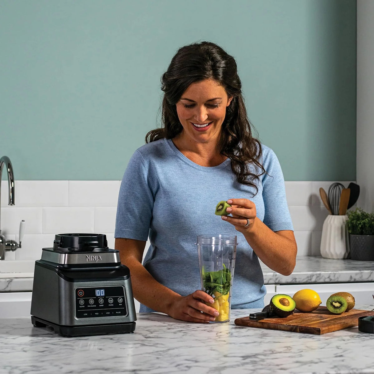 Ninja 3-in-1 Food Processor & Blender With Auto IQ
