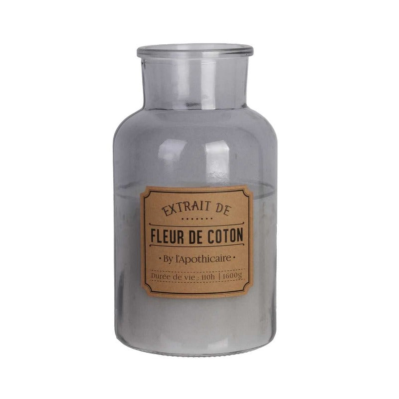 Apothecary Candle Grey XL 14.5 x 25.5cm