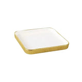 Square Plate Golden 8"