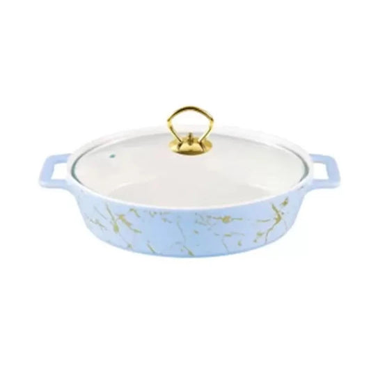 Oval Burner Dish With Lid 12"