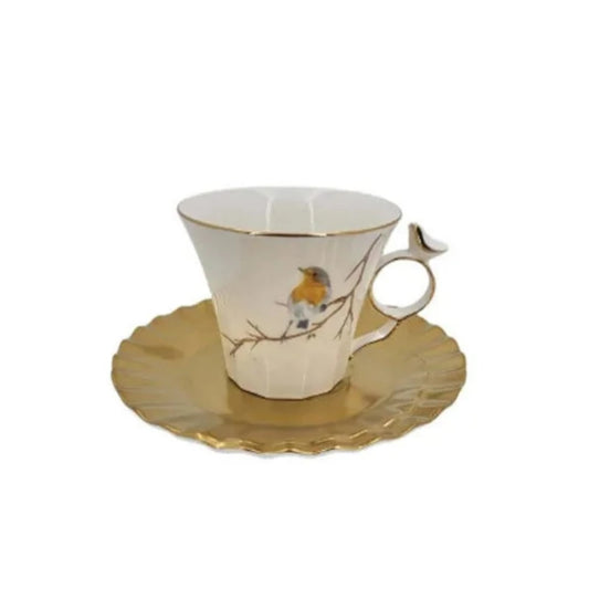 Bird Cup & Saucer (Set Of 6)