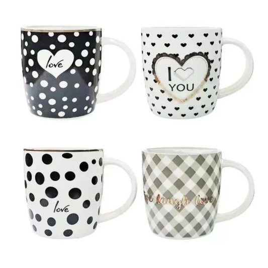Love You Coffee Mug Set (Set of 4)