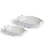 Baking Plates With Open Handles Set of 2