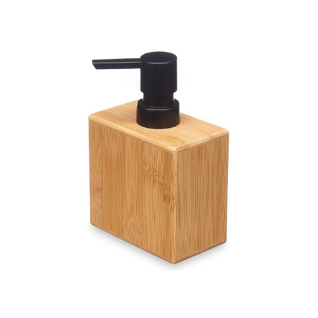 Bamboo Dispenser With Square Black Cap