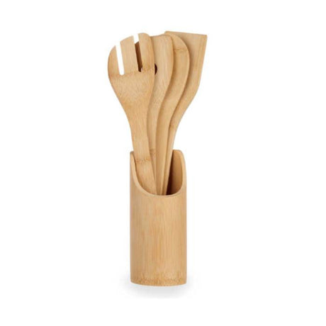 Bamboo Utensils Holder Set of 5pcs
