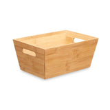 Bamboo Wood Storage Box With Handles