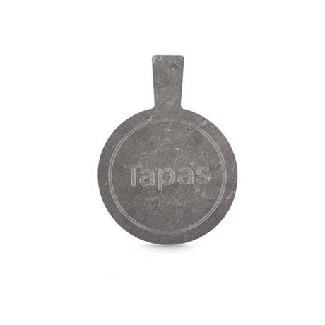 Bamboo and Slate Round Table Dec Tapas