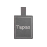 Bamboo and Slate Square Table Dec Tapas 11 x 19cm