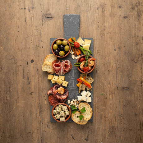 Bamboo and Slate Tapas Serving Platter