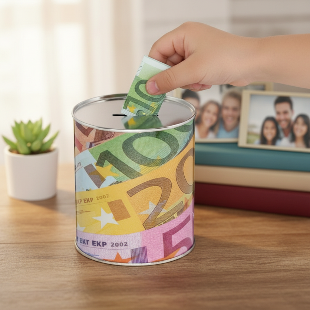 Money Box Banknotes Metal