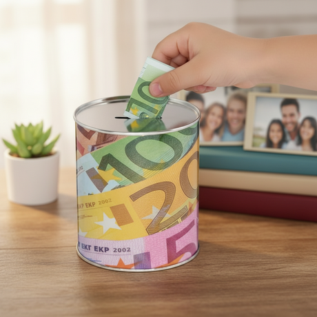 Money Box Banknotes Metal