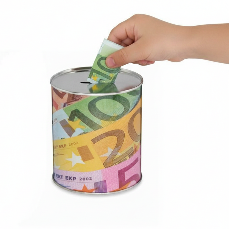 Money Box Banknotes Metal