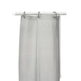 Bathroom Curtain Peva and Shower Mat Grey Set