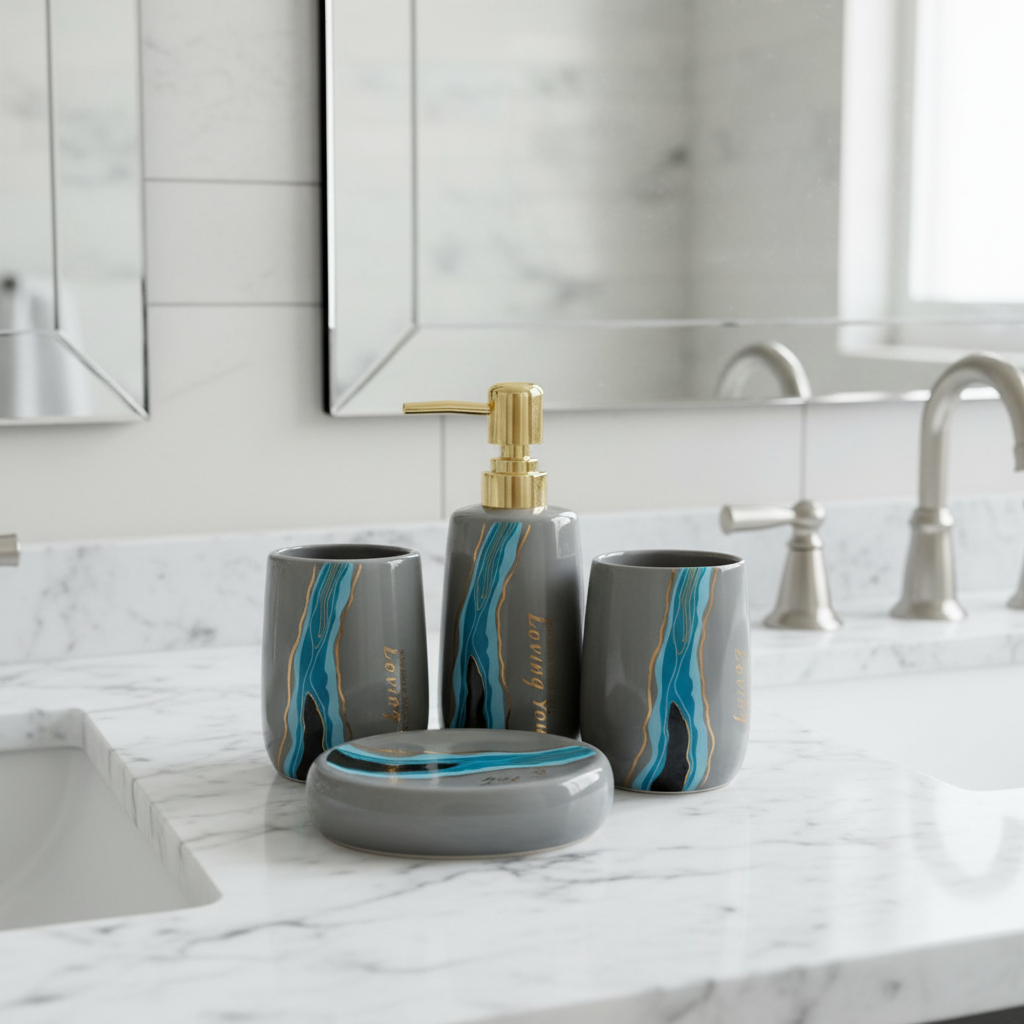 Bathroom Set (Set Of 4Pcs)