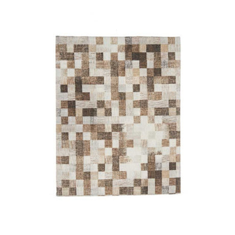 Beige Square Stain Resist Canvas Table Cloth