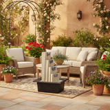 Big Fountain With Rectangular Plastic Tray 4 Level